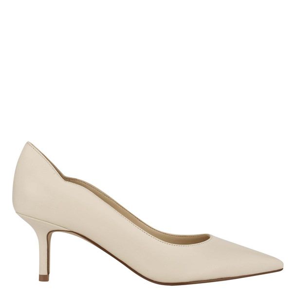 Nine West Abaline Pointy Toe White Pumps | South Africa 89V26-1G61